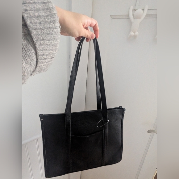 SMALL Nanette Lepore Elegant Black Tote x1 - Picture 4 of 11